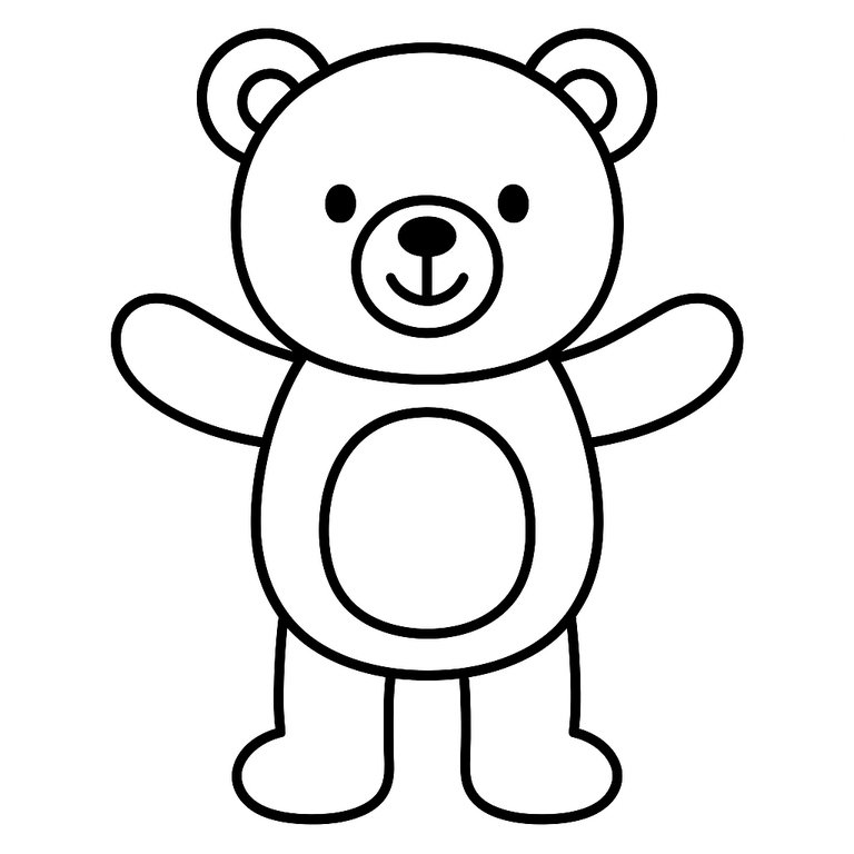 Bear coloring page