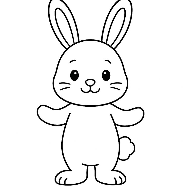 Bunny coloring page
