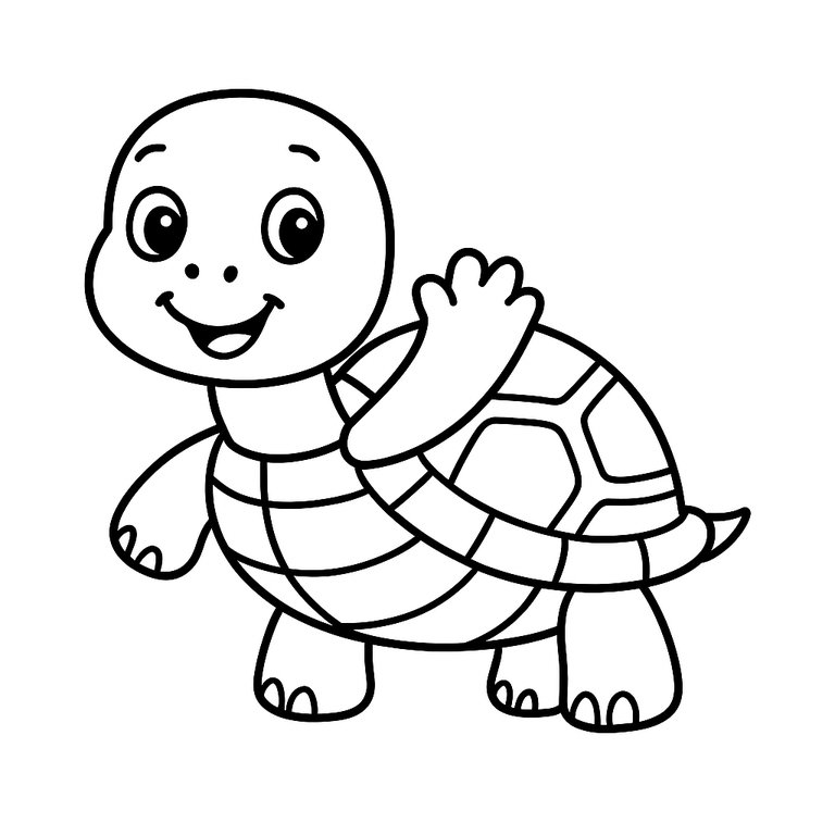 Turtle coloring page