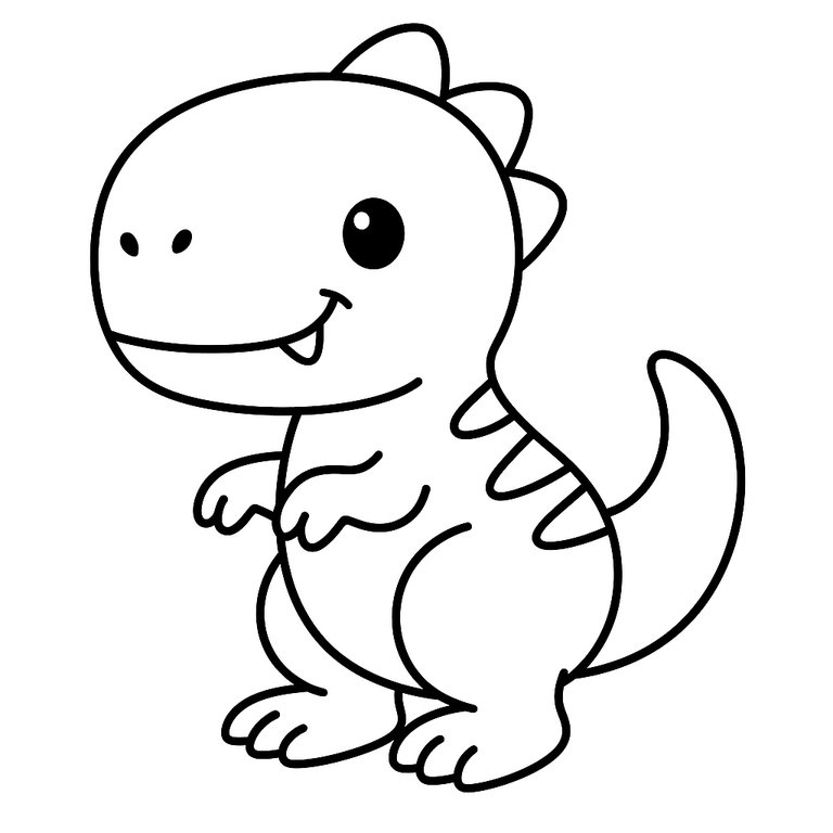 T-Rex coloring page