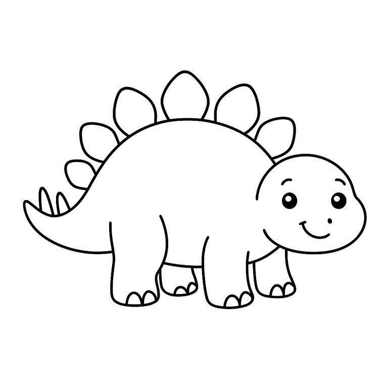 Stegosaurus coloring page