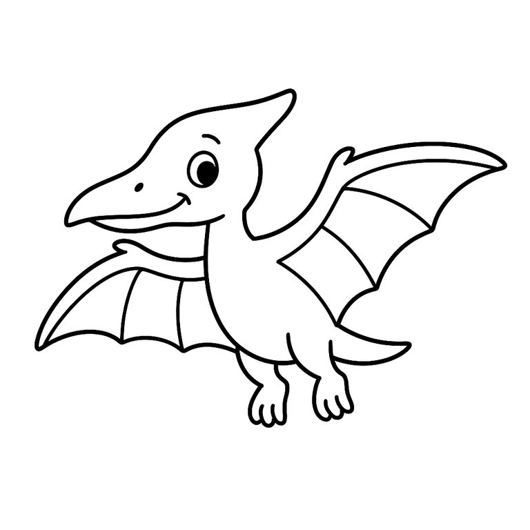 Pterodactyl coloring page