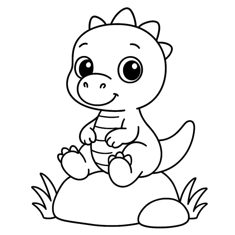 Baby Dinosaur coloring page
