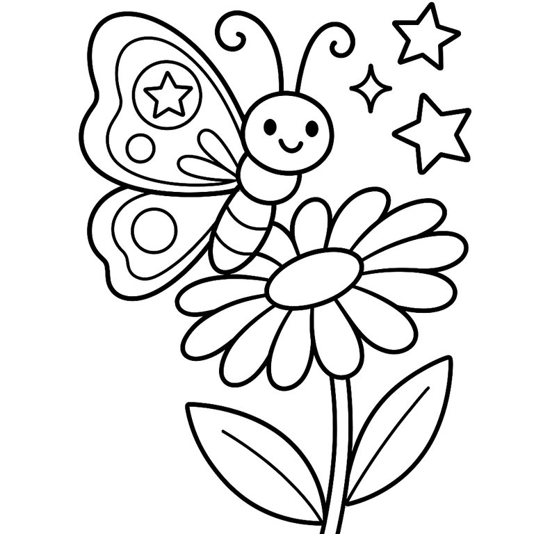 Butterfly coloring page