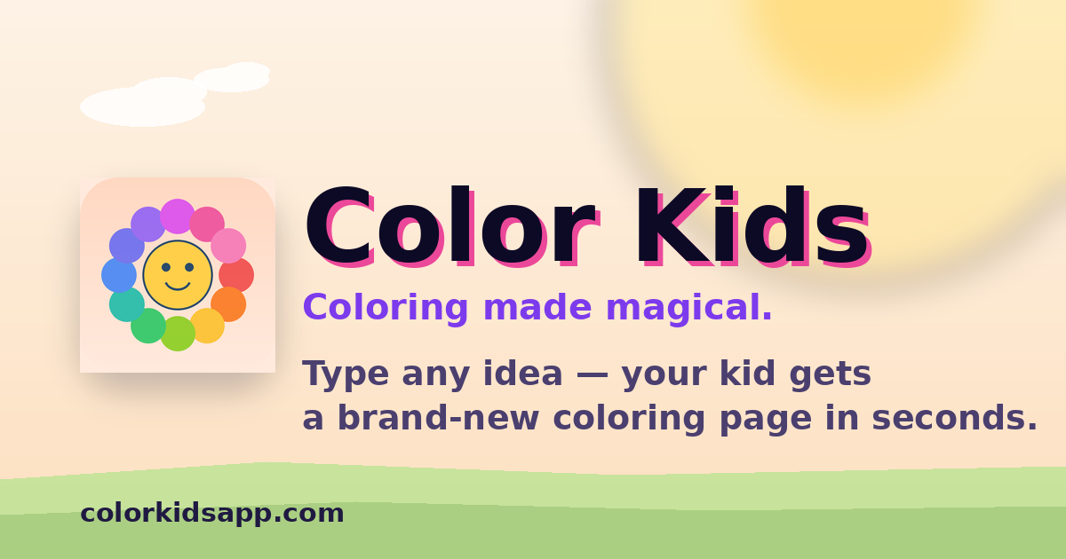 Color Kids — AI Coloring Pages & Free Printables for Kids